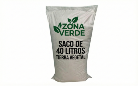 Saco 40 Litros Tierra Vegetal Zona Verde
